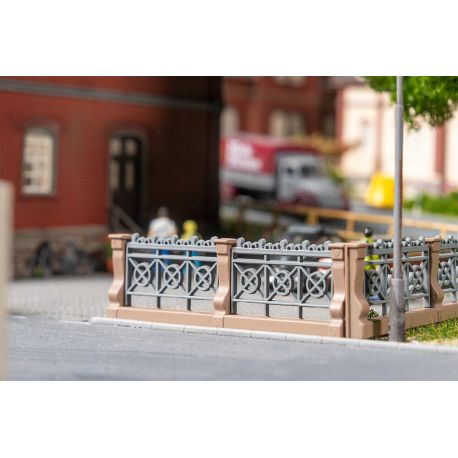 FALLER H0 Villenzaun, grau