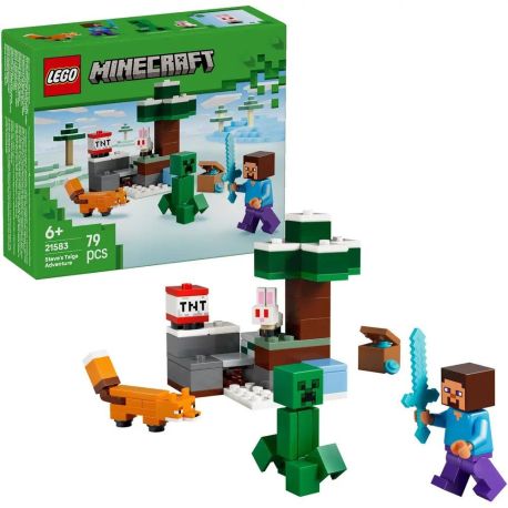 LEGO® Minecraft™ 21583 Steves Abenteuer in der Taiga