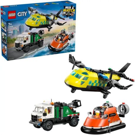 LEGO® City 60505 Kombinationsset mit Flugzeug, Wartungsfahrzeug und Luftkissenboot