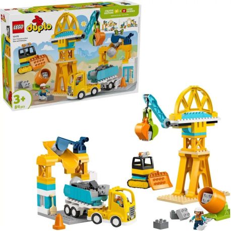LEGO® DUPLO® 10476 Baustelle mit Baufahrzeugen – 3-in-1-Set