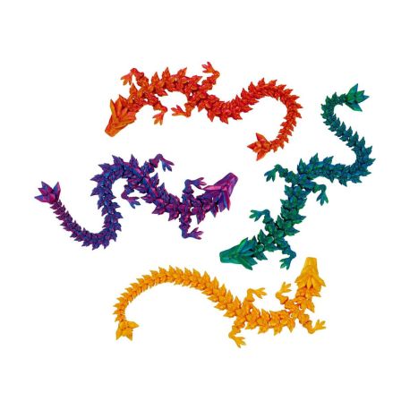 Kristall-Drache, sort.