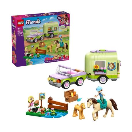 LEGO® Friends 42695 Pferd und Fohlen mit Pferdeanhänger