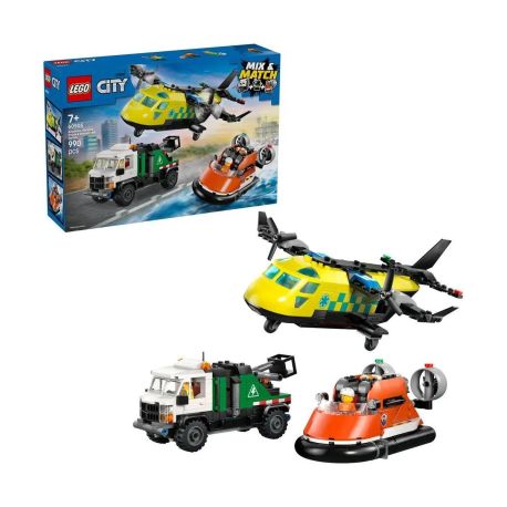 LEGO® City 60505 Kombinationsset mit Flugzeug, Wartungsfahrzeug und Luftkissenboot