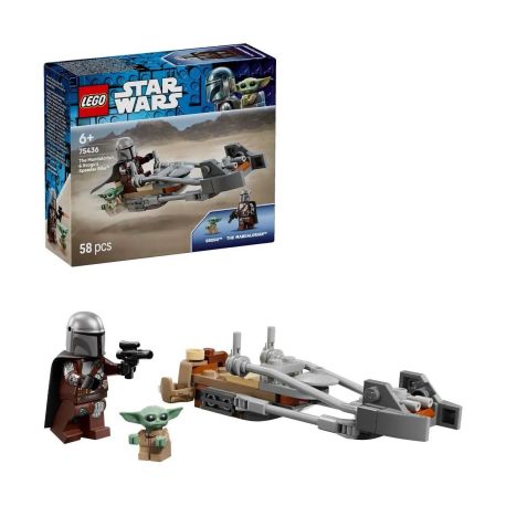 LEGO® Star Wars™ 75436 Der Mandalorianer und Grogu auf ihrem Speeder Bike™