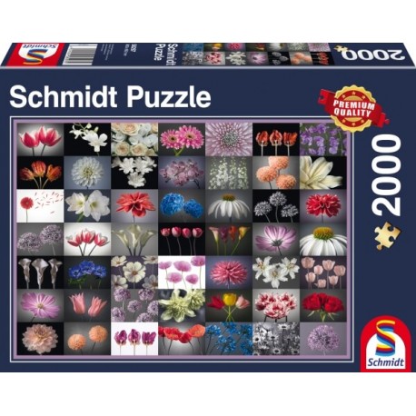 Schmidt Spiele Blumengruß, Puzzle 2000 Teile