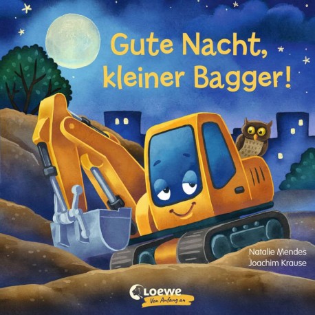 Gute Nacht, kleiner Bagger!