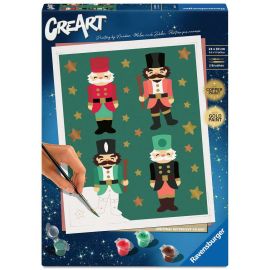 Ravensburger CreArt - Malen nach Zahlen 23893 - Christmas Nutcracker Delight - Erwachsene ab 12 Jahren