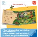 Ravensburger Puzzle-Buch: Tiere der Welt - Kinderbuch ab 3 Jahren, Puzzle mit 12 Teilen, Spielbuch, Wimmelbuch, Pappbi