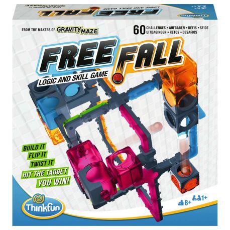 ThinkFun - 76548 – Free Fall – Schwerkraft auf einem neuen Level! Logikspiel für Mädchen und Jungen ab 8 Jahren. Von d