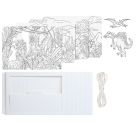 Karton Theater Dinosaurier