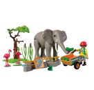 Elefant mit Tierpfleger