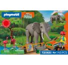 Elefant mit Tierpfleger