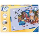 Ravensburger - Zubehör für Kinder- und Erwachsenenpuzzles 17971 - Faltbare Puzzleschale aus Pappe - Befestigungsklamme