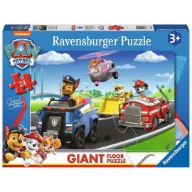 Ravensburger Kinderpuzzle 03089 - unsere Paw Patrol Freunde - Bodenpuzzle mit 24 großen Puzzleteilen, für kleine Paw P