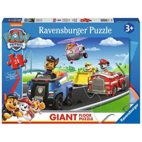 Ravensburger Kinderpuzzle 03089 - unsere Paw Patrol Freunde - Bodenpuzzle mit 24 großen Puzzleteilen, für kleine Paw P