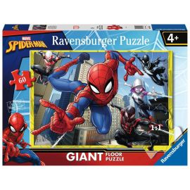 Ravensburger Kinderpuzzle 03095 - Spidermans Kräfte - Bodenpuzzle mit 60 großen Puzzleteilen, für Spiderman-Fans ab 4