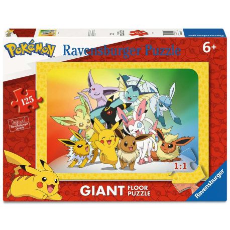 Ravensburger Kinderpuzzle 05641 - Pokémon – großes Bodenpuzzle mit 125 Puzzleteilen, für Puzzle-Freunde und Pokémon-Fa