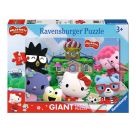 Ravensburger Kinderpuzzle 12004076 - Spaß in Cherry Town - Bodenpuzzle mit 24 großen Puzzleteilen, für Hello Kitty-Fan