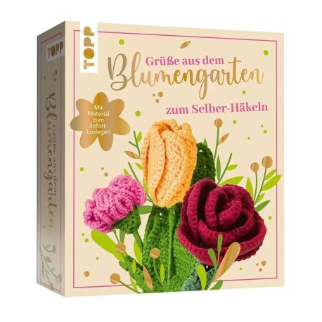 Grüße aus dem Blumengarten. Zum Selber-Häkeln