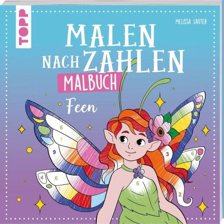 Malen nach Zahlen Malbuch Feen