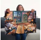 Ravensburger Puzzle 14967 - Gemütliche Leseecke - 500 Teile Large Pieces, Puzzlespaß mit größeren Puzzleteilen für die