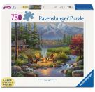 Ravensburger Puzzle 16445 - Lagerfeuer-Romantik - 750 Teile Large Pieces, Puzzlespaß mit größeren Puzzleteilen für die