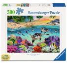 Ravensburger Puzzle 17456 - Meeresschildkröten - 500 Teile Large Pieces, Puzzlespaß mit größeren Puzzleteilen für die