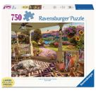 Ravensburger Puzzle 17457 - Entspannung auf der Veranda - 750 Teile Large Pieces, Puzzlespaß mit größeren Puzzleteilen