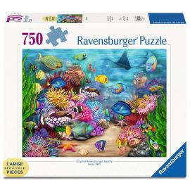 Ravensburger Puzzle 17458 - Tropisches Riffleben - 750 Teile Large Pieces, Puzzlespaß mit größeren Puzzleteilen für di