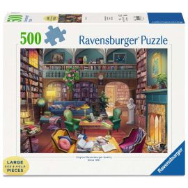 Ravensburger Puzzle 17459 - Magische Bücherwelt - 500 Teile Large Pieces, Puzzlespaß mit größeren Puzzleteilen für die