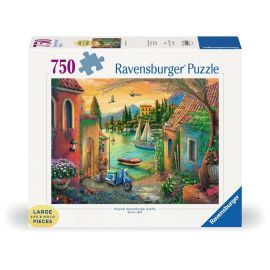 Ravensburger Puzzle 12001516 - Idyllischer Comer See - 750 Teile Large Pieces, Puzzlespaß mit größeren Puzzleteilen fü