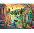 Ravensburger Puzzle 12001516 - Idyllischer Comer See - 750 Teile Large Pieces, Puzzlespaß mit größeren Puzzleteilen fü
