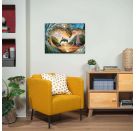 Sprung in den Sonnenuntergang