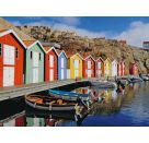 Bunte Häuser in Schweden