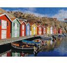 Bunte Häuser in Schweden