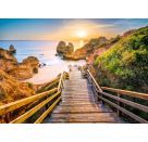 Holztreppe zum Praio do Camillo