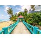 Farbenfrohe Brücke in Malaysia