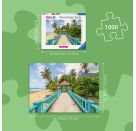 Farbenfrohe Brücke in Malaysia