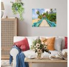 Farbenfrohe Brücke in Malaysia