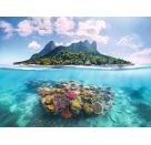 Insel und Korallenwelt