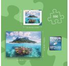 Insel und Korallenwelt