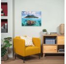 Insel und Korallenwelt