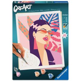 Ravensburger CreArt 12023099 - Neon Diva - Malen nach Zahlen ab 12 Jahren