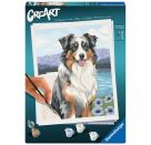 Ravensburger CreArt 12023114 - Australian Shepherd Merlin - Malen nach Zahlen ab 12 Jahren