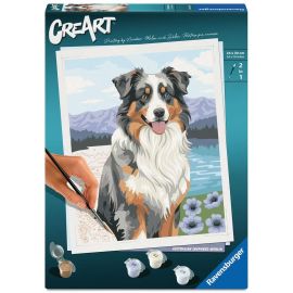 Ravensburger CreArt 12023114 - Australian Shepherd Merlin - Malen nach Zahlen ab 12 Jahren