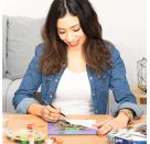 CreArt, Malen nach Zahlen Adults Trend - Star Wars Meditierender Grogu