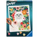 Ravensburger CreArt 12023146 - Samtpfote - Malen nach Zahlen ab 12 Jahren