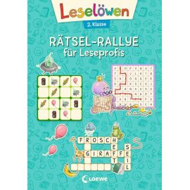 Leselöwen Rätsel-Rallye für Leseprofis - 2. Klasse (türkis)