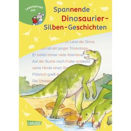 LESEMAUS zum Lesenlernen Sammelbände: Spannende Dinosaurier-Silben-Geschichten