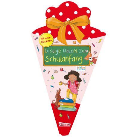 Schlau für die Schule: Lustige Rätsel zum Schulanfang (Schultüte rot)